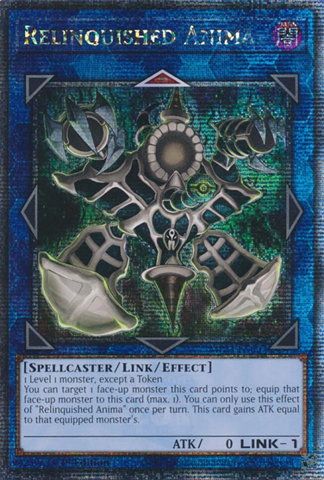 relinquished yugioh card price Relinquished Anima [MP24-EN007] Quarter Century Secret Rare