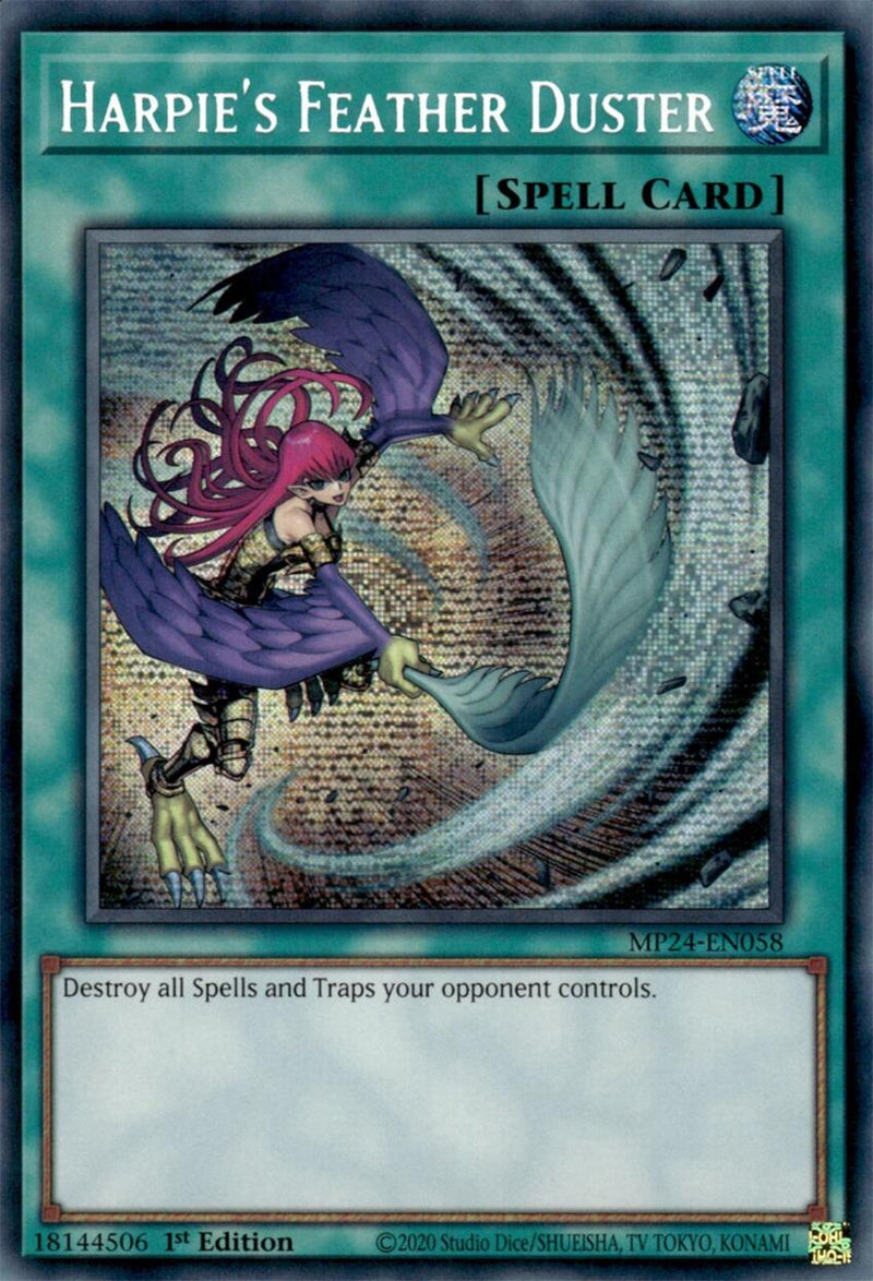 Harpie's Feather Duster (Alternate Art) [MP24-EN058] Prismatic Secret