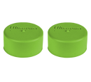 Ultra PRO: Playmat Tube Caps - Bright Green (2-Pack)
