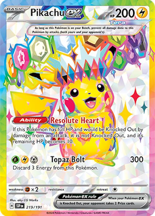 Pikachu ex - 219/191 219