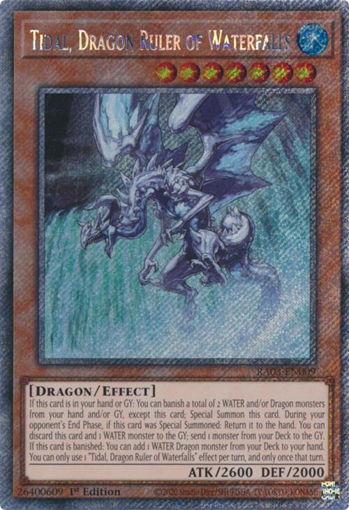 yugioh ra03 card list Tidal, Dragon Ruler of Waterfalls (Platinum Secret Rare) [RA03-EN009]
