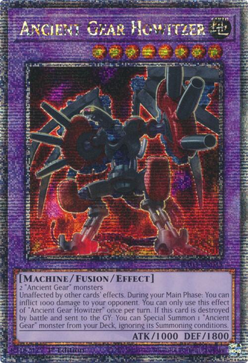 Ancient Gear Howitzer (Quarter Century Secret Rare) [RA03-EN035] Quart