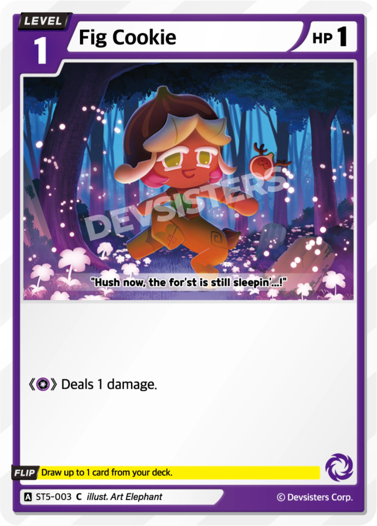 Image for Fig Cookie (ST5-003) [Starter Deck PURPLE] - CookieRun: Braverse TCG