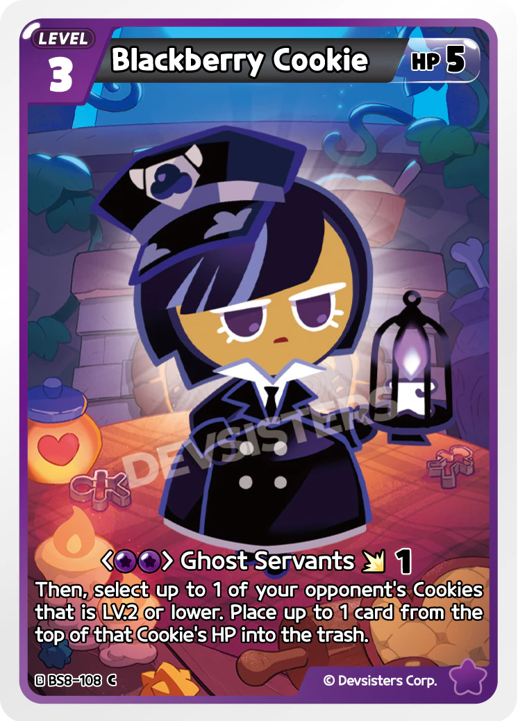 Image for Blackberry Cookie (BS8-108) [Land of Fire & Ruin, Realm of Apathy] - CookieRun: Braverse TCG