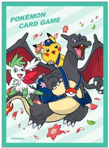 Card Sleeves - Shaymin & Charizard & Pikachu, Special Delivery (64-Pack) (Pokemon Center Japan Exclusive)