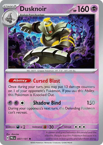 Dusknoir (037/131) (Master Ball Pattern) [Scarlet & Violet: Prismatic Evolutions]
