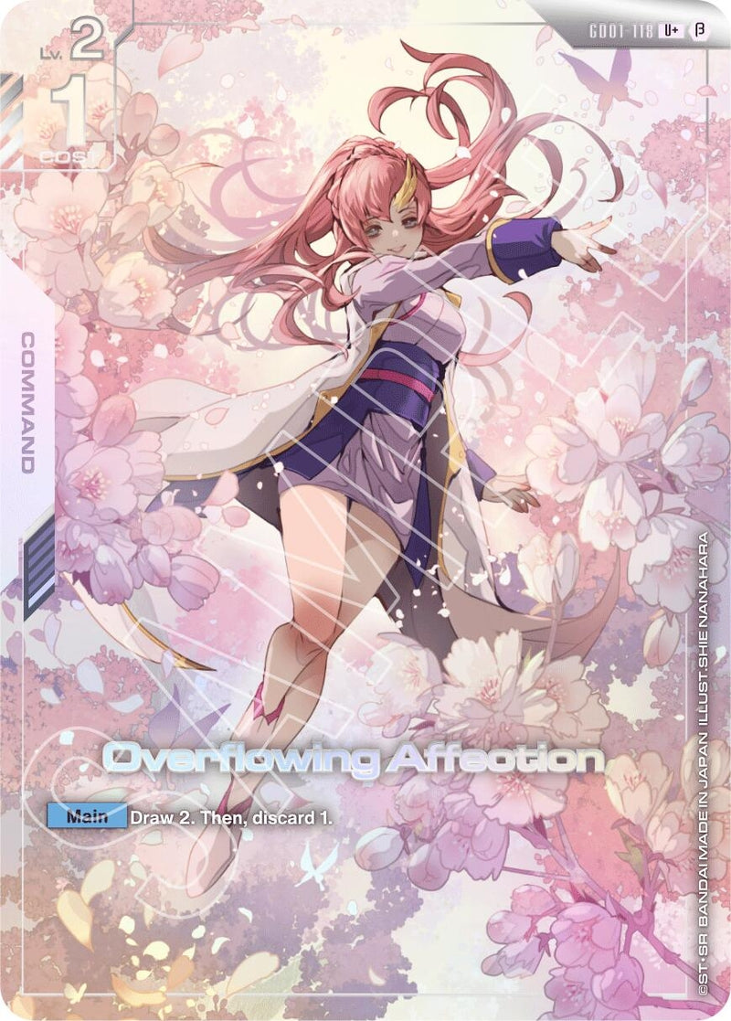Image for Overflowing Affection (U+) (GD01-118) (GD01_b) - Gundam Card Game