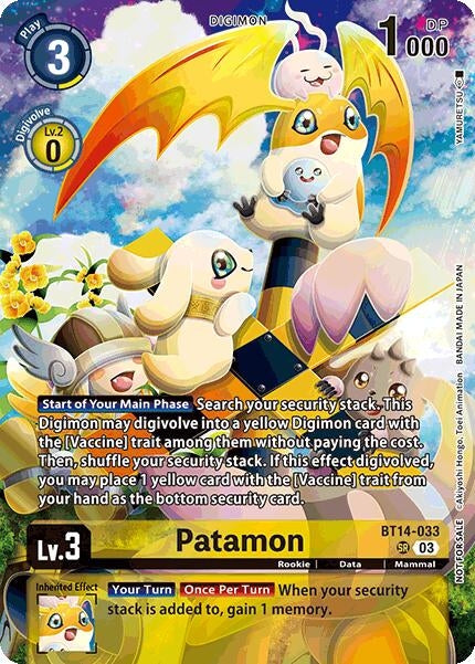 Patamon [BT14-033] (Limited Card Pack) [World Convergence Promos]