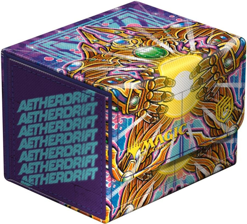 Image for Magic: The Gathering Aetherdrift Sidewinder 100+ Xenoskin Deck Box - Solar Gearhulk [Ultimate Guard Deck Boxes]