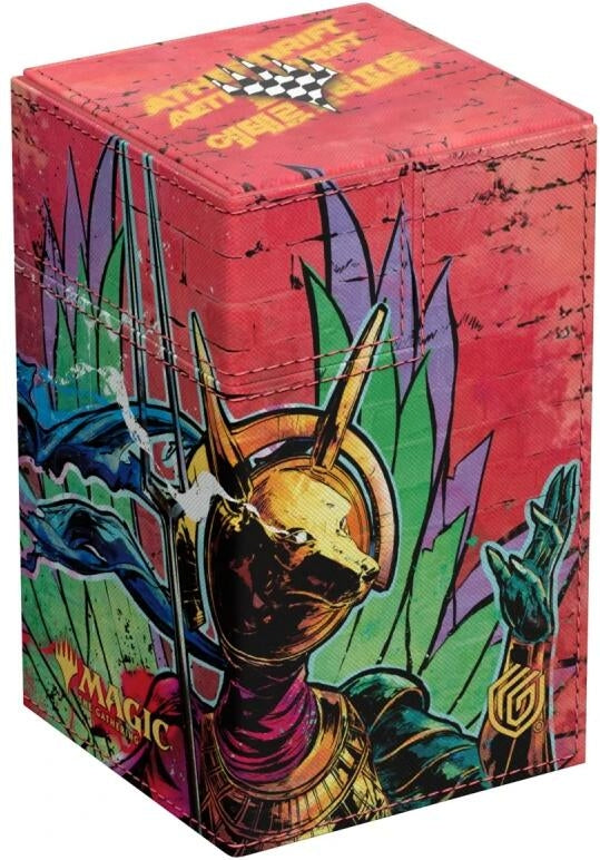 Image for Magic: The Gathering Aetherdrift Flip 'n' Tray Deck Case XenoSkin - Hazoret, Godseeker (Holds 100+) [Ultimate Guard Deck Boxes]