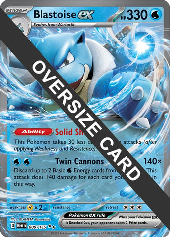 Blastoise ex (009/165) (Jumbo Card) [Scarlet & Violet: Obsidian Flames]