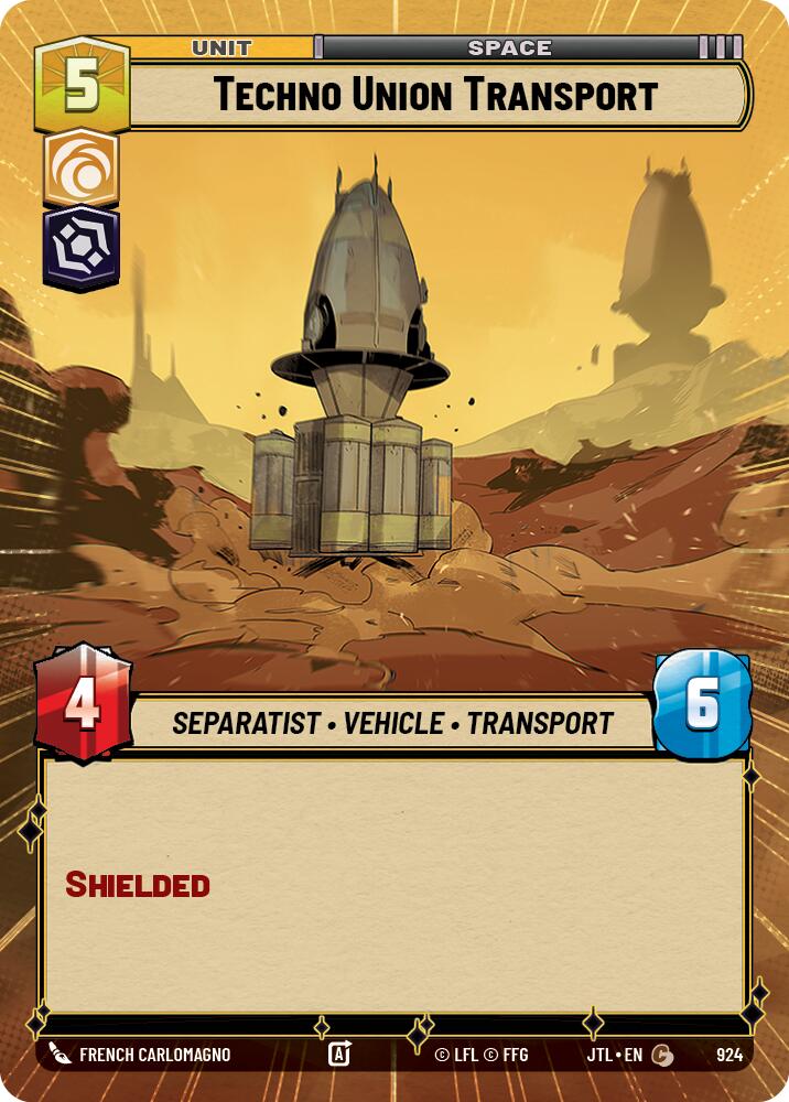 Techno Union Transport (924) (Hyperspace Foil) (924) [Jump to Lightspeed]