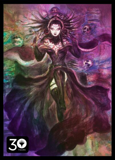 liliana card sleeves Set of 3) Liliana, Dreadhorde General Sleeves Yoshitaka Amano War of the Spark
