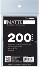 Ultra PRO: Standard 200ct Sleeves - PRO-Matte (Black)