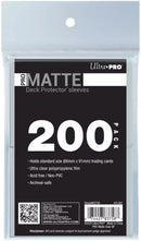 Ultra PRO: Standard 200ct Sleeves - PRO-Matte (Clear)