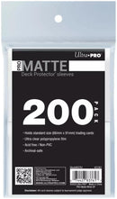 Ultra PRO: Standard 200ct Sleeves - PRO-Matte (White)