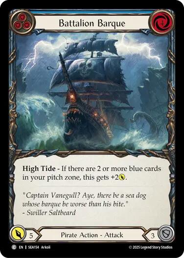 Battalion Barque (Blue) [SEA154] (High Seas)