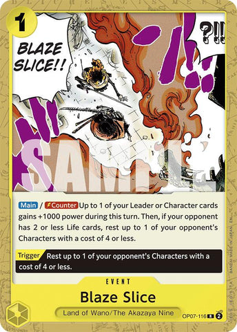 Blaze Slice (Reprint) [Starter Deck: Yamato]
