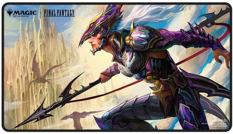 FINAL FANTASY Black Stitched Playmat for Magic: The Gathering - Premium Kain, Traitorous Dragoon - Ultra Pro Playmats