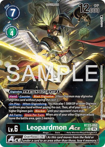 Leopardmon ACE [BT22-052] (Alternate Art) [Cyber Eden]