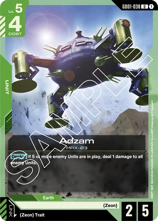 Image for Adzam (GD01-038) (GD01) - Gundam Card Game