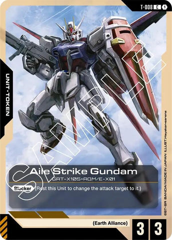 Image for Aile Strike Gundam (T-008) Token (T-008) (GD01) - Gundam Card Game