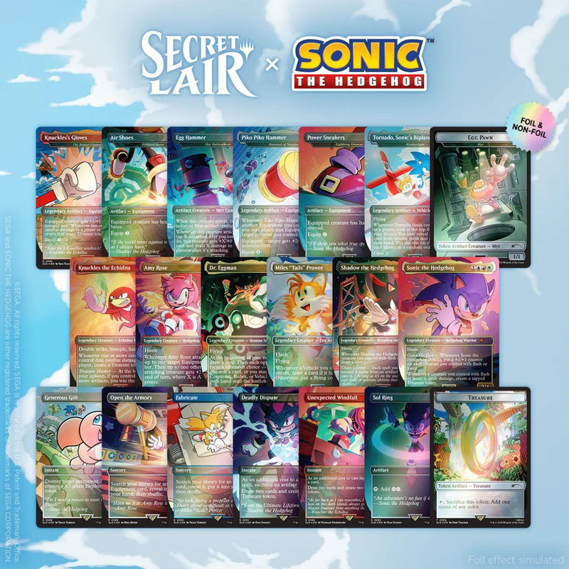 Secret Lair: Drop Series - Secret Lair x Sonic the Hedgehog (Super Sonic Bundle - Rainbow Foil)