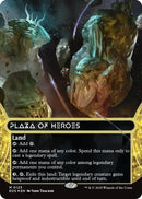 Plaza of Heroes (0123) (Borderless) (Galaxy Foil) [Edge of Eternities: Stellar Sights]