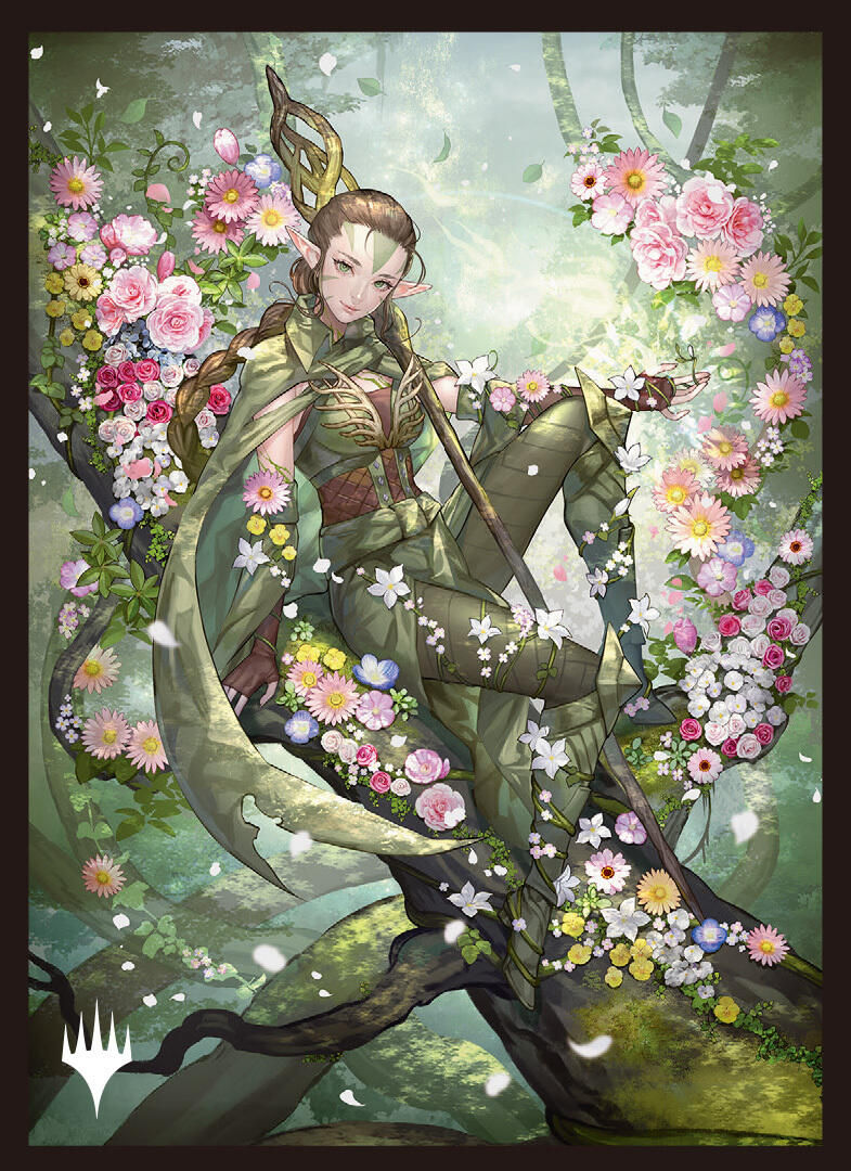 Ultra PRO: Standard 100ct Sleeves - Golden Week Holiday Season (Nissa, Resurgent Animist)