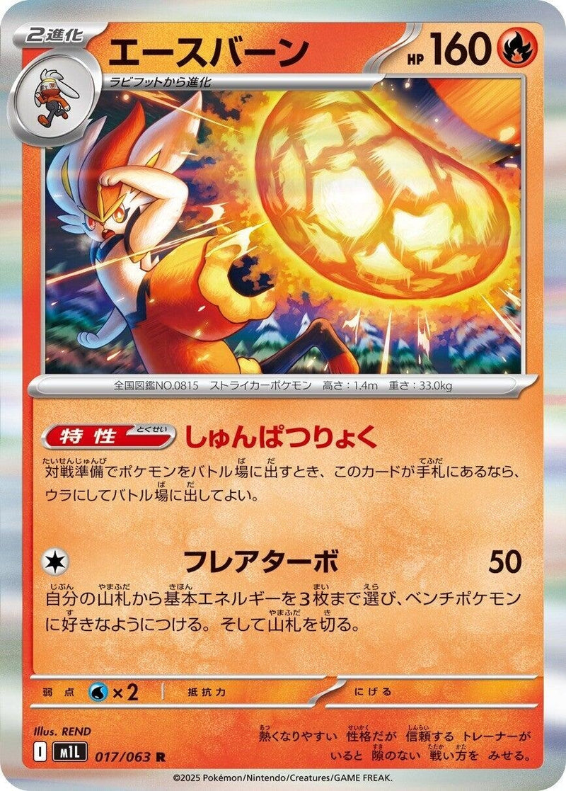 Image for Cinderace (017/063) (m1L) - Pokemon Japan