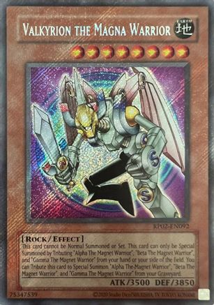 Valkyrion the Magna Warrior (2020 Date Reprint) [RP02-EN092] Secret Rare