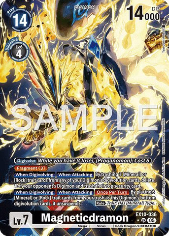 Magneticdramon [EX10-036] (Alternate Art) [Sinister Order]