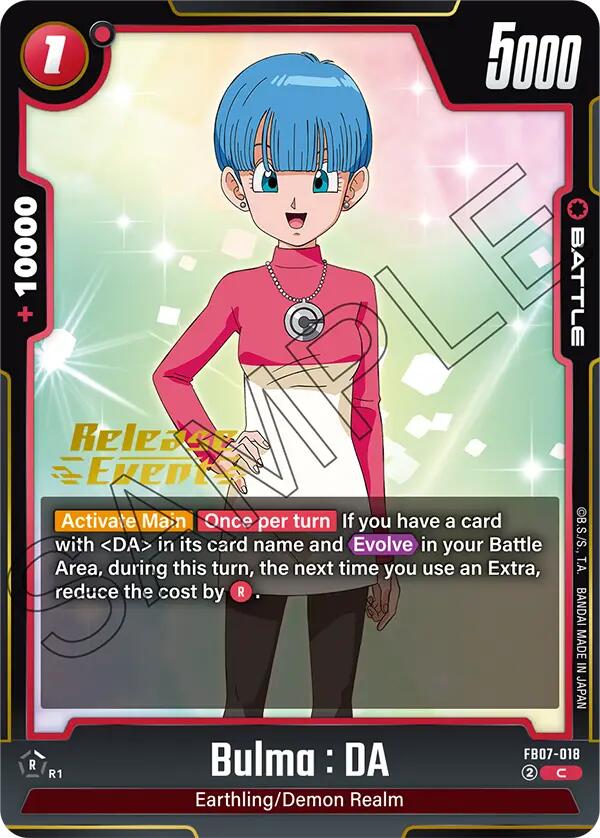 Bulma : DA [Wish For Shenron Release Event Cards]