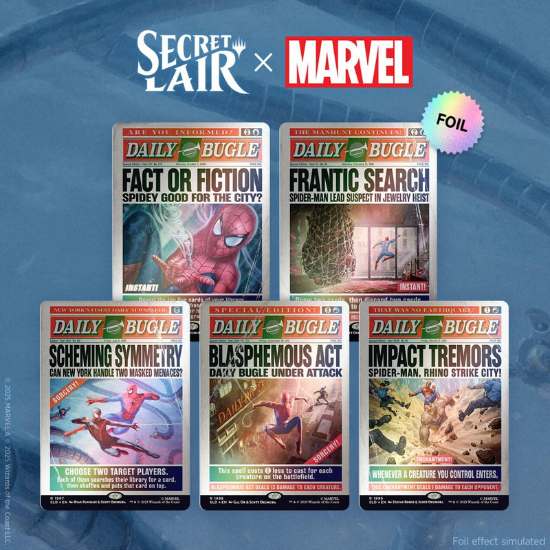 Secret Lair Drop: Secret Lair x Marvel's Spider-Man: Daily Bugle Breaking News (Rainbow Foil Edition)