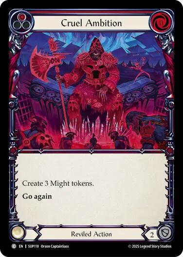 Cruel Ambition [SUP118] (Super Slam)  Rainbow Foil