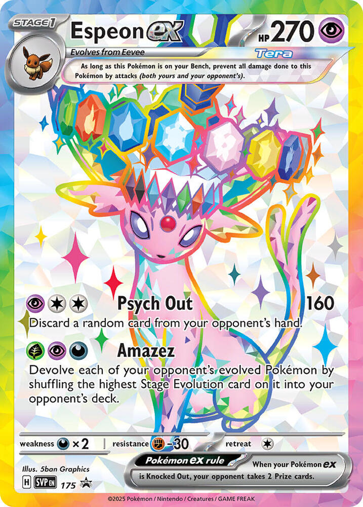 Espeon ex (SVP 175) [Sword & Shield: Black Star Promos]