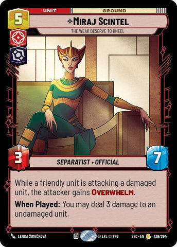 Miraj Scintel (139/264) - The Weak Deserve to Kneel (139/264) [Secrets of Power]