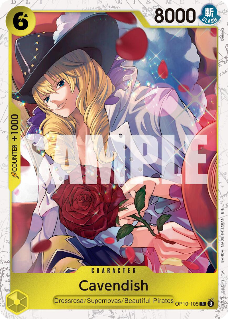Cavendish (OP10-105) (Pirate Foil) [Premium Booster -The Best- Vol. 2]