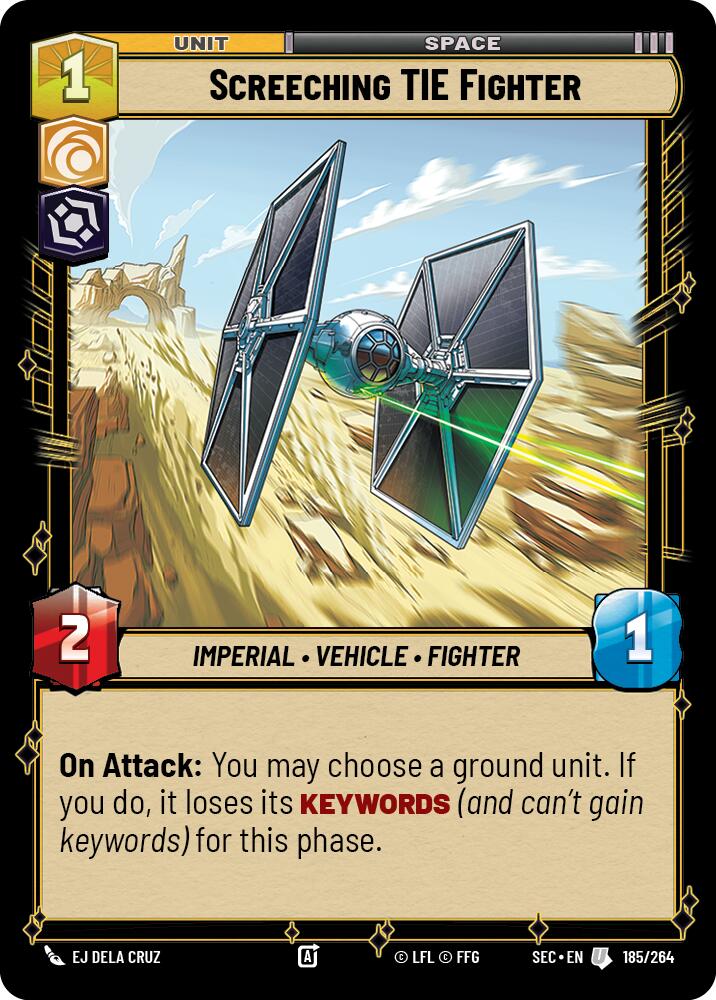 Screeching TIE Fighter (185/264) (185/264) [Secrets of Power]