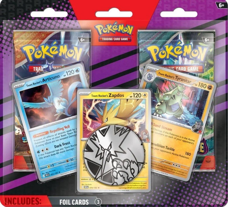 2-Pack Blister Pack (Team Rocket's Articuno, Zapdos & Tyranitar)