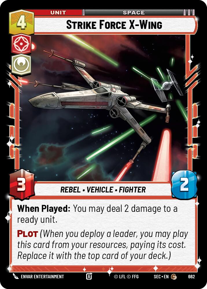 Strike Force X-Wing (662) (Foil) (662) [Secrets of Power]