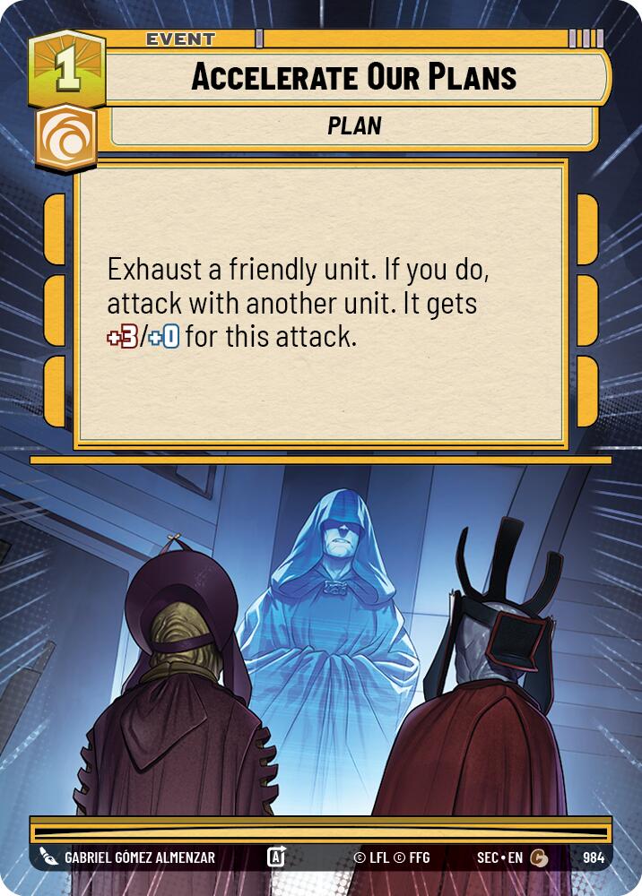 Accelerate Our Plans (984) (Hyperspace Foil) (984) [Secrets of Power]