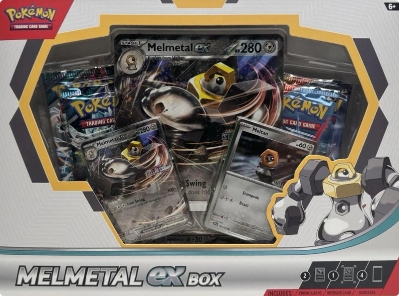 melmetal ex pokemon card Pokemon Scarlet Violet Melmetal ex Exclusive Box 4 Booster Packs 3 Promos Pokemon USA