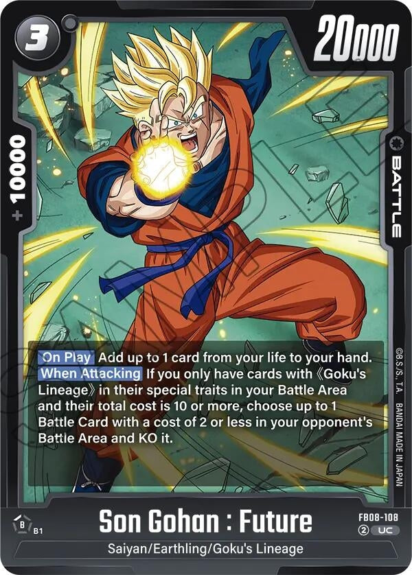 Son Gohan : Future (FB08-108) [Saiyan's Pride]