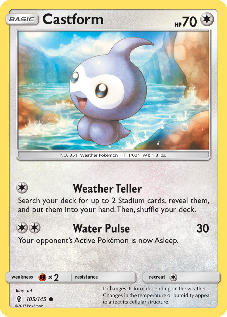 Castform (105/145) [Sun & Moon: Guardians Rising]