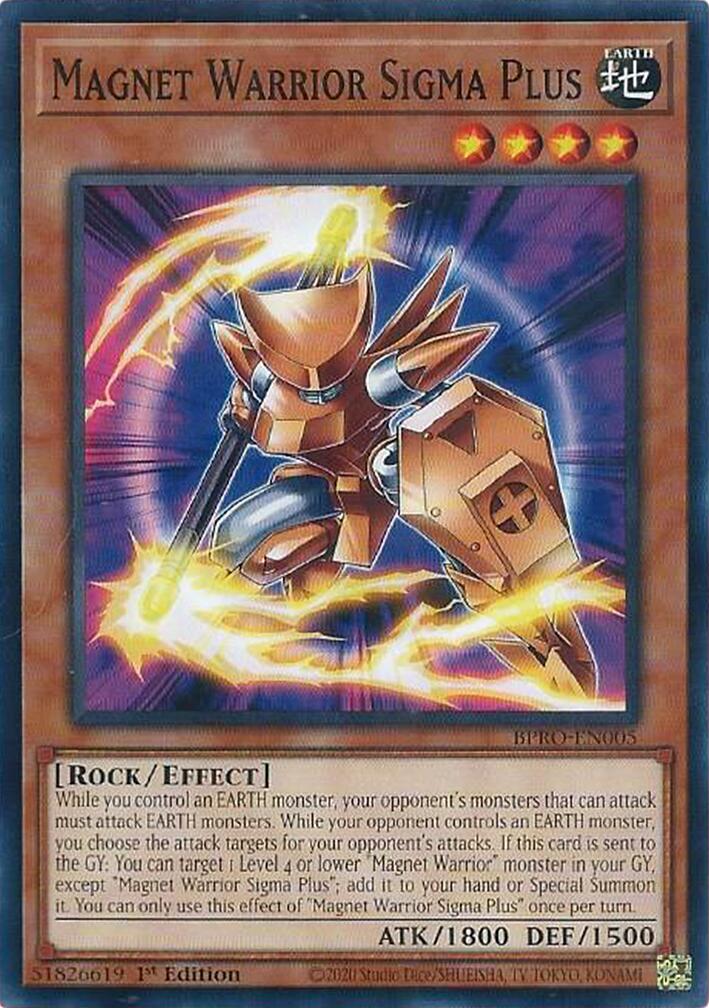 Magnet Warrior Sigma Plus [BPRO-EN005] Common