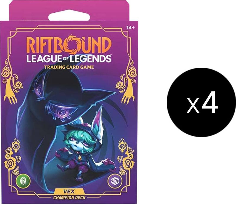 Image for Unleashed - Champion Deck (Vex) Display - Riftbound: League of Legends Trading Card Game