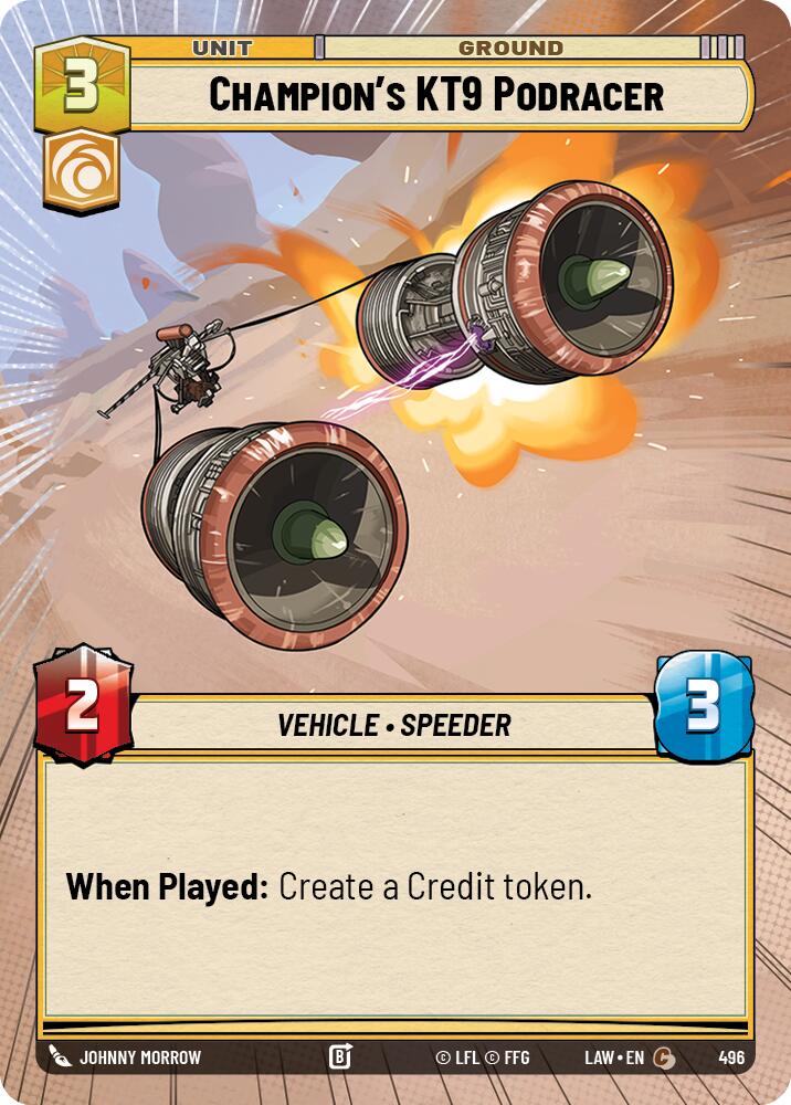 Champion's KT9 Podracer (496) (Hyperspace) (496) [A Lawless Time]