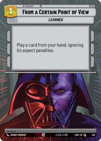From a Certain Point of View (528) (Hyperspace) (528) [A Lawless Time]