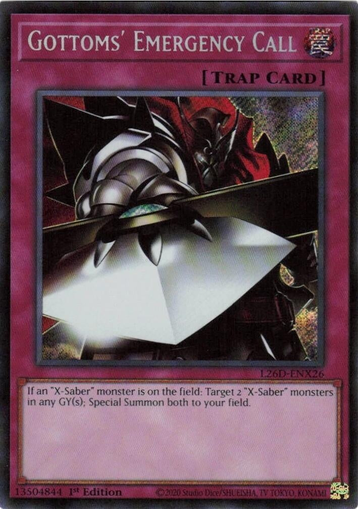 Gottoms' Emergency Call (Secret Rare) [L26D-ENX26] Secret Rare
